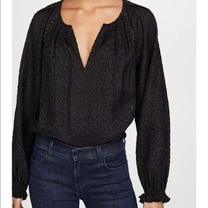 JOIE Addison blouse in black caviar size medium like new